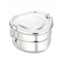 Stainless Steel Single Heart Shaped Lunch box - QUALWAYS LLC