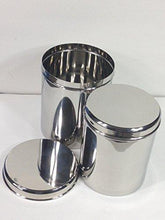 Jumbo Stainless Steel Kitchen Canister Set of 2 (Small) - QUALWAYS LLC