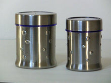 Stainless Steel 24 Oz and 16 Oz Ripple Canister Set of 2 - QUALWAYS LLC