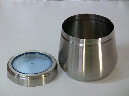 Stainless Steel Large Belly Tin, 2 LB Canister