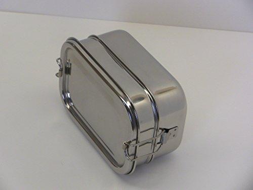Stainless Steel 2- Tier Rectangle Lunch Box