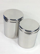Jumbo Stainless Steel Kitchen Canister Set of 2 - QUALWAYS LLC