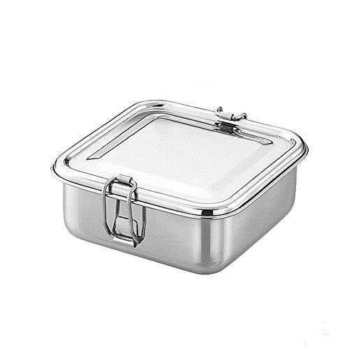 Stainless Steel Square Shaped Lunch box - QUALWAYS LLC