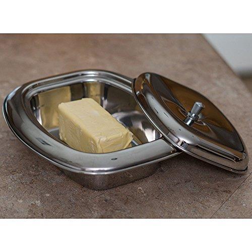Stainless Steel Butter Dish With Lid