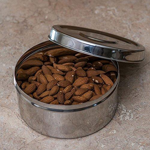 Stainless Steel Round Shaped Food Container - QUALWAYS LLC