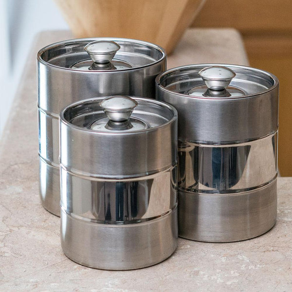 Stainless Steel Canisters set of 3